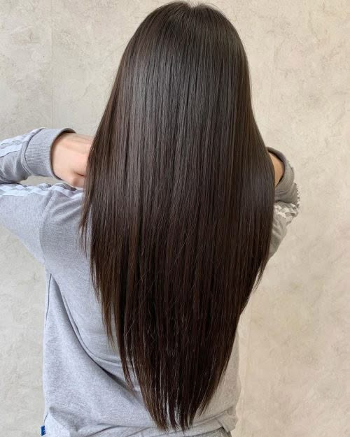 40 v cut on long hair ideas for that trendy v shape look