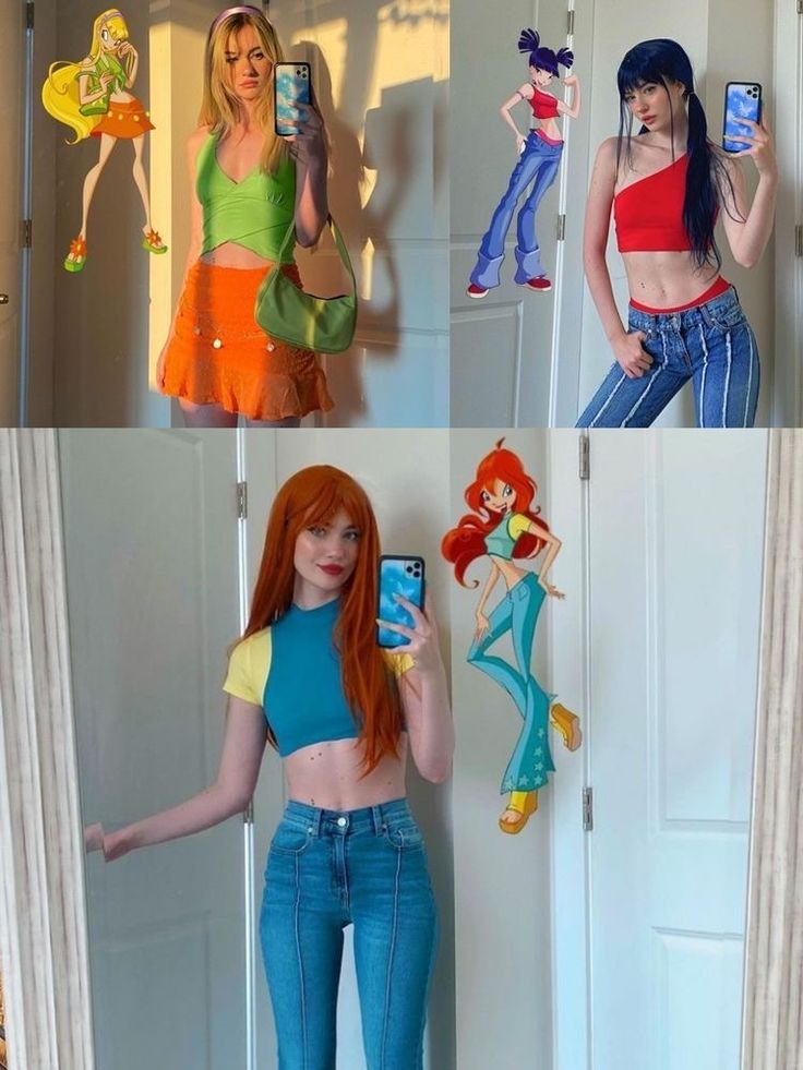 Winxclub halloween bloom costume aesthetic ideas winxbloom stella musa winxstella winxmusa cute