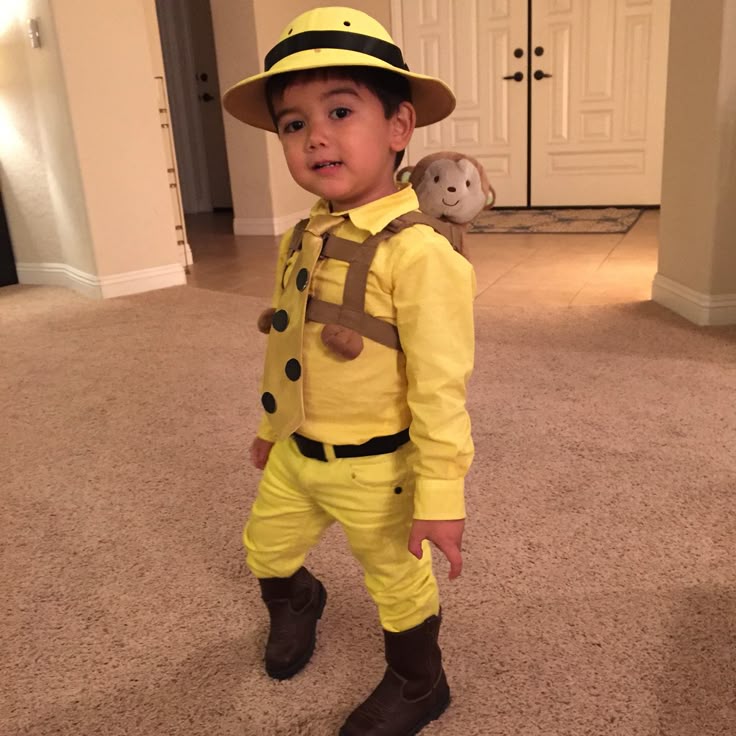 Man in the Yellow Hat Halloween Costume