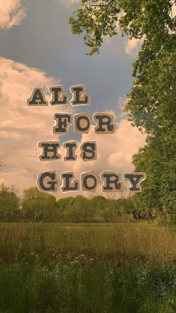 christian wallpaper idea all glory to God Jesus faith