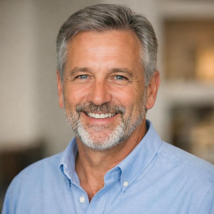 30 cortes de cabello modernos para hombres mayores de 40 años 4 Portait of a Man ❤️