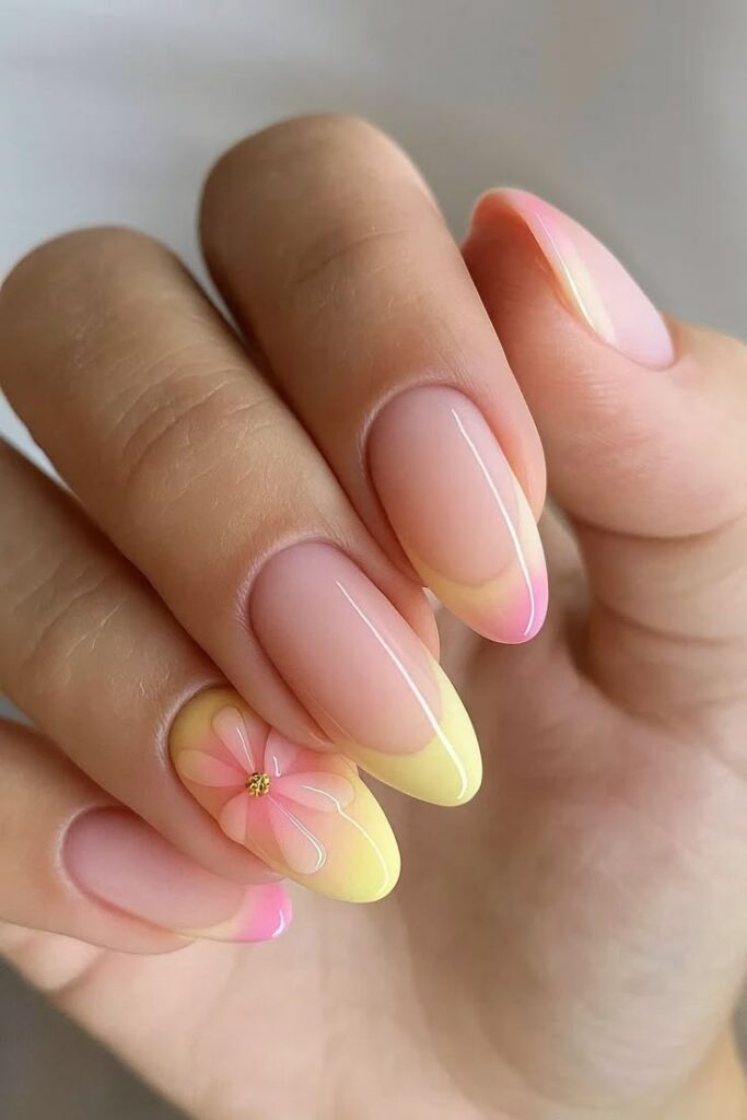 30 diseños de uñas para primavera 2026 que tienes que probar 11 Soft Pastel French Tip Nails 🌸🍋