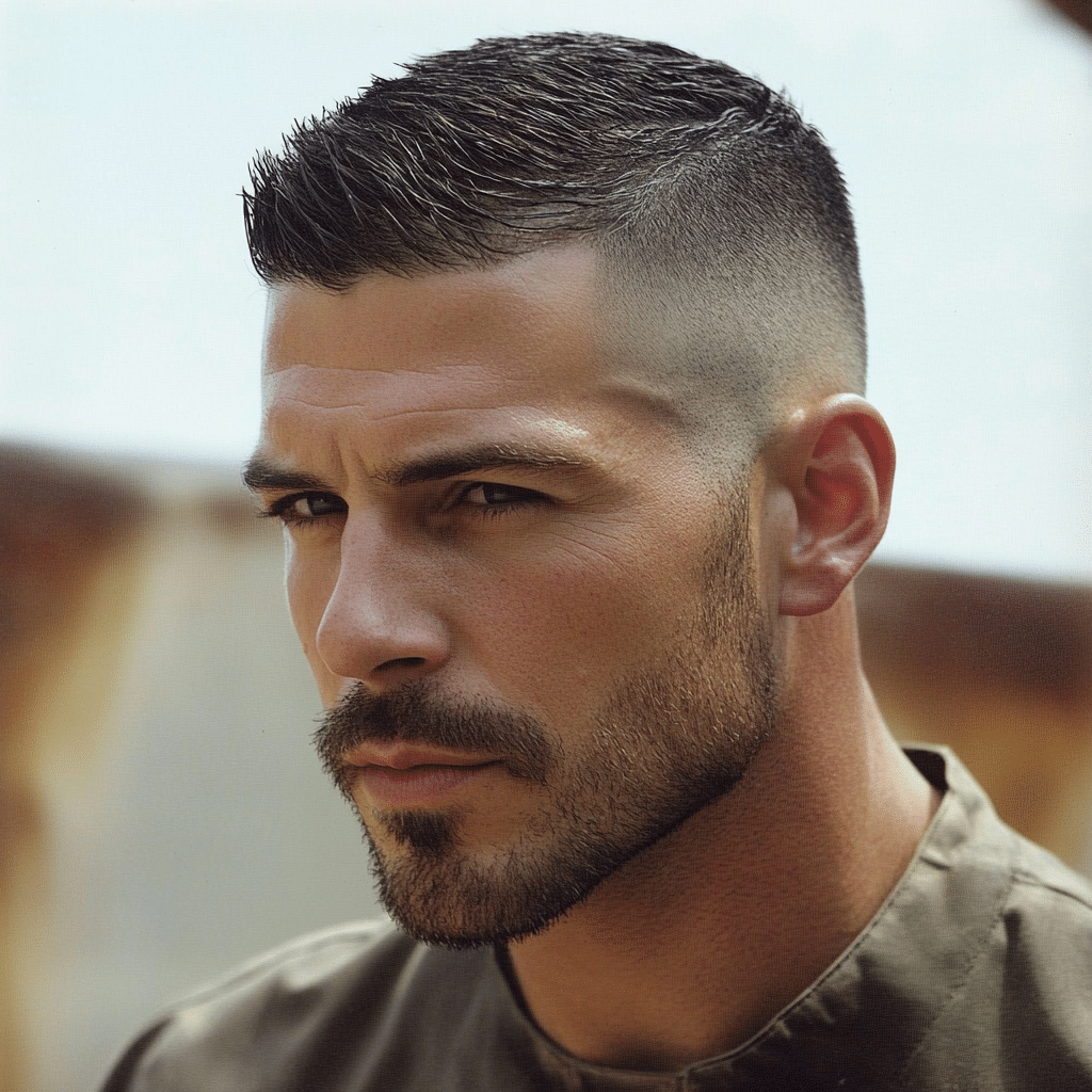 30 cortes de cabello modernos para hombres mayores de 40 años 15 men in 40s with a high and tight haircut